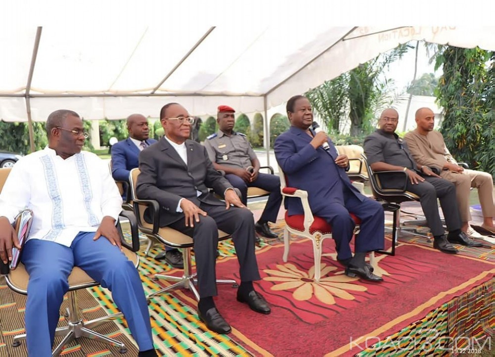 Côte d'Ivoire : Depuis Daoukro, la cour royale des Baoulés chez Bédié en langue baoulé