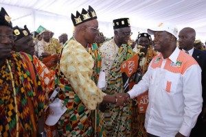 Côte d'Ivoire: Ouattara confie sa candidature au peuple Atchan, il lui promet la victoire au soir du 25 octobre