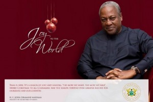 Ghana : Appel de Noël de Mahama