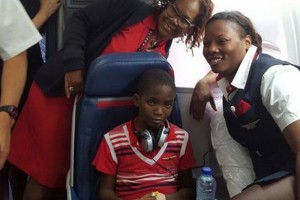 Ghana: Ultime vœu réalisé pour un enfant cancéreux, voir un avion avant de mourir