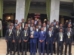 CHAN 2016: RDC, après avoir remporté le trophée, Kabila offre un véhicule  à  chaque joueur