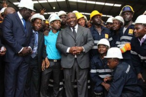 Gabon: Ali Bongo inaugure les Aciéries du Gabon à  la zone économique d'Nkok