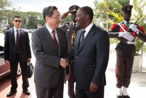 Côte d'Ivoire: Avant son départ sur le Ghana, le chinois Yu Zhengsheng reçu par Ouattara