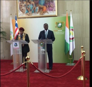Côte d'Ivoire: Brève visite  de Mme Ellen Johnson Sirleaf à  Abidjan, la question sécuritaire au centre de l'entretien avec Ouattara