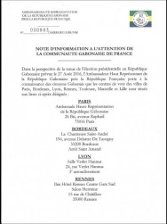 Koacinaute: Gabon-Présidentielle 2016, les centres de vote en France