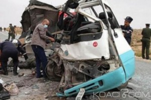 Algérie:  Huit enfants meurent  dans un grave accident de circulation