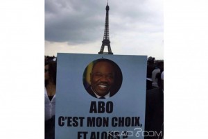 Koacinaute: Paris: Manifestation, de soutien au Président réélu Ali Bongo Ondimba