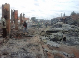 Côte d'Ivoire: Le grand marché de Sinfra complètement détruit par un incendie