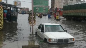 Bénin: Cotonou inondé après de fortes pluies diluviennes