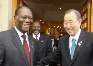 Côte d'Ivoire: Ban Ki Moon salue l'adoption de la nouvelle constitution et invite la classe politique à  rejeter la violence