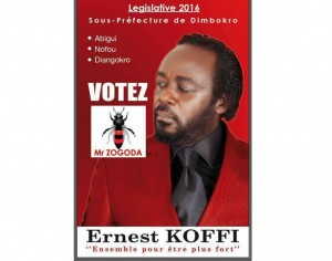Côte d'Ivoire: Législatives 2016, N'st Koffi dans la course avec son « Zogoda » comme couleur