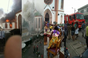 Togo: Incendie maîtrisé à  la Cathédrale Sacré-Cœur de Lomé