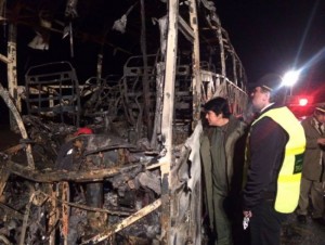 Maroc: 10 personnes meurent carbonisées  dans un accident de circulation