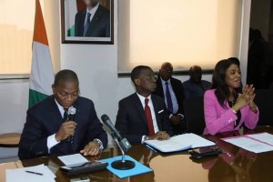Côte d'Ivoire: Passation des charges au Ministère de la Communication entre Affoussiata Bamba Lamine et Bruno Koné Labagné