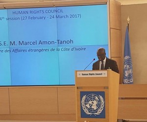 Côte d'Ivoire: Depuis Genève, Amon-Tanoh, plaide pour un meilleur traitement des migrants irréguliers