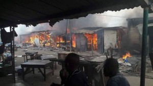 Côte d'Ivoire: Grave incendie au marché Bromakoté d'Adjamé