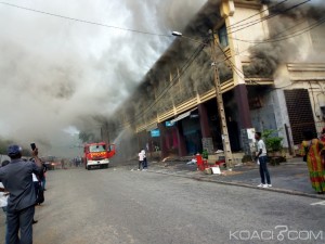 Côte d'Ivoire: Plateau, les locaux annexes de Pigier en feu