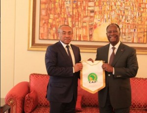 Côte d'Ivoire: Après une audience avec Ouattara, le président de la CAF félicite le pays pour les dispositions prises en vue de la CAN 2021