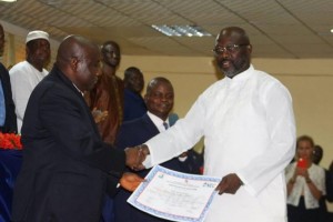 Liberia: Certifié Président élu par la NEC, Weah promet de tenir ses engagements