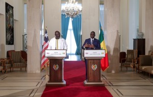 Sénégal-Libéria : George Weah effectue son premier déplacement officiel à  Dakar pour remercier son «grand frère Macky Sall»