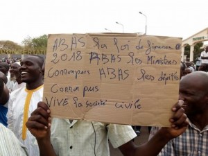 Niger: Grande  manifestation à  Niamey contre la nouvelle loi des «finances 2018»