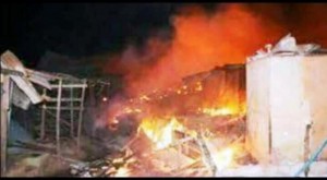 Guinée: Le grand marché de Madina  ravagé par un violent incendie