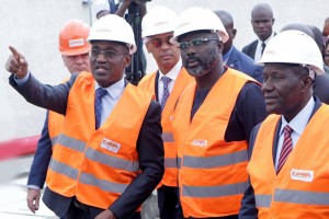 Côte d'Ivoire:  A Abidjan , George Weah visite les installations de  la CIPREL,  premier producteur d'électricité indépendant