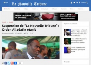 Bénin:  Après sa suspension, les comptes bancaires du journal «Nouvelle tribune» bloqués
