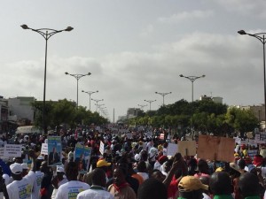 Sénégal: Impressionnante mobilisation de l'opposition pour dénoncer «Â le régime dictatorialÂ » de Macky Sall, à  10 mois de la présidentielle