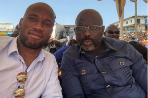 Liberia-Côte d'Ivoire: Drogba chez Weah à  l'occasion du 171e anniversaire du Liberia, son admiration