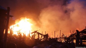 RDC: Un incendie accidentel provoqué par des enfants  détruit près de 200 maisons